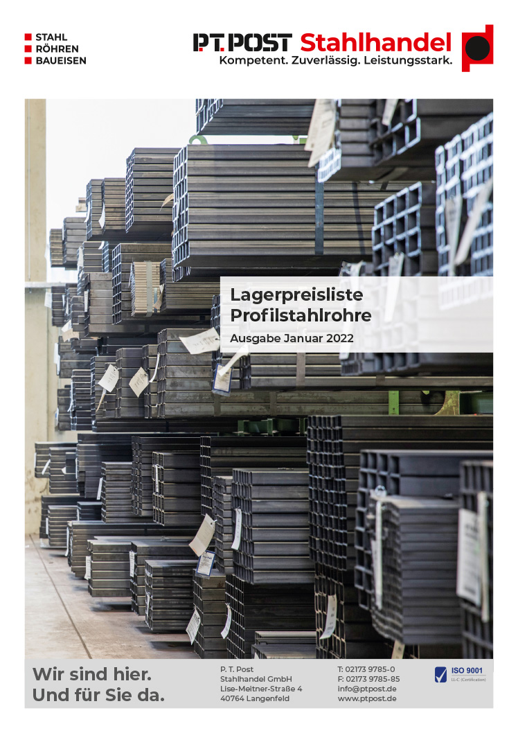 Lagerpreisliste Profistahlrohre