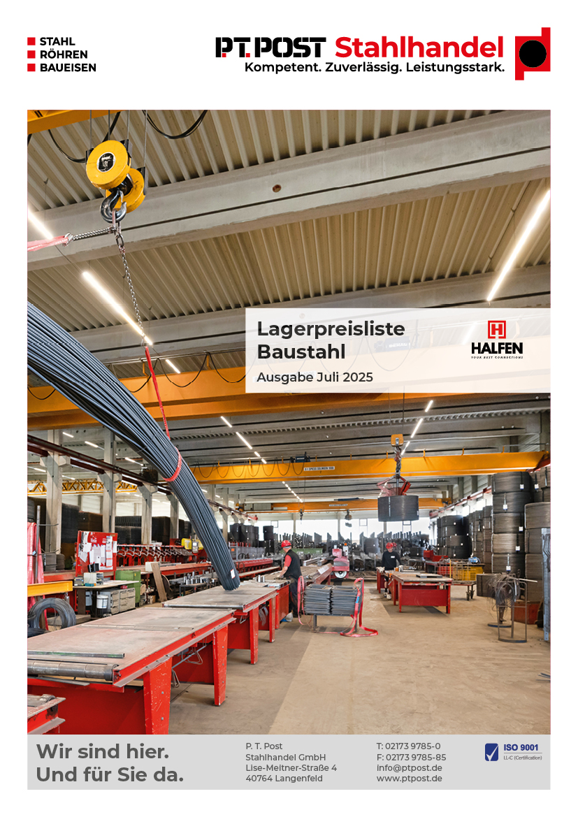 Lagerpreisliste Baustahl